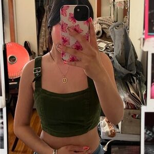 Green Women's Crop Top